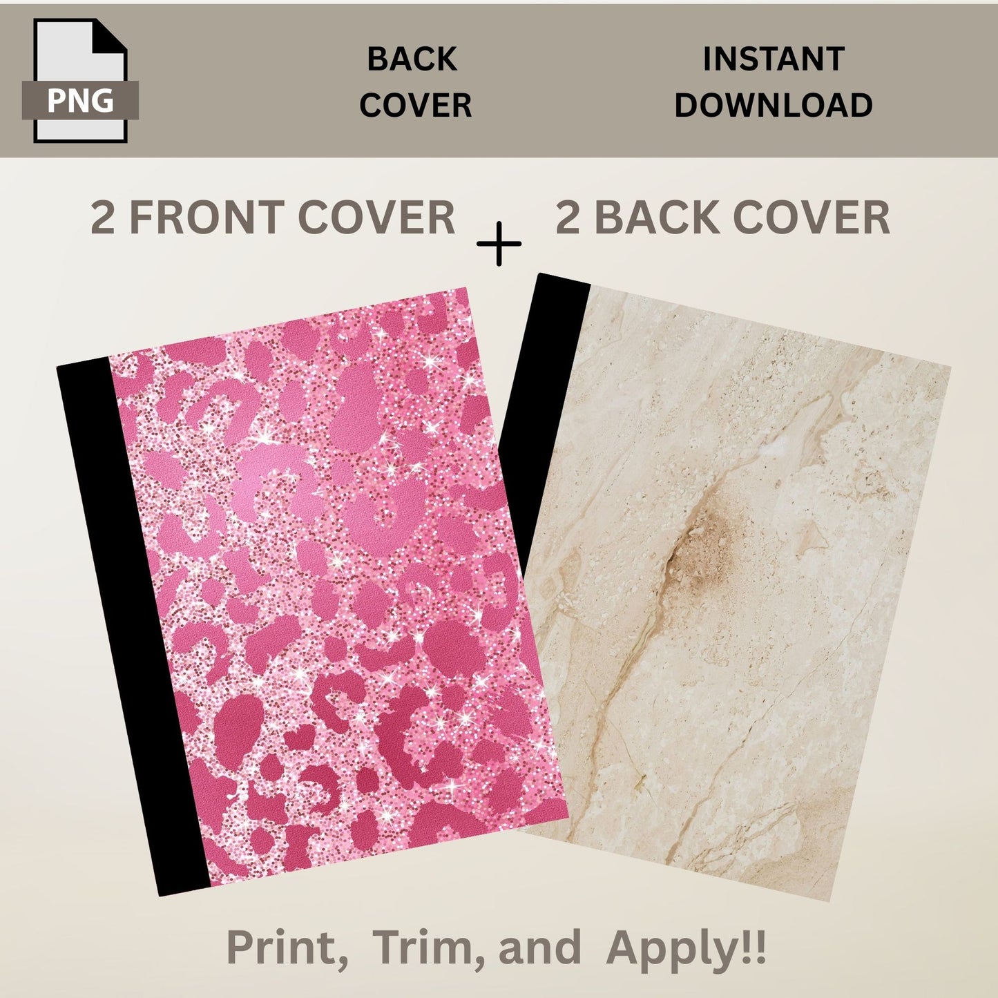School Composition Notebook Custom Silkie Rooster Digital File