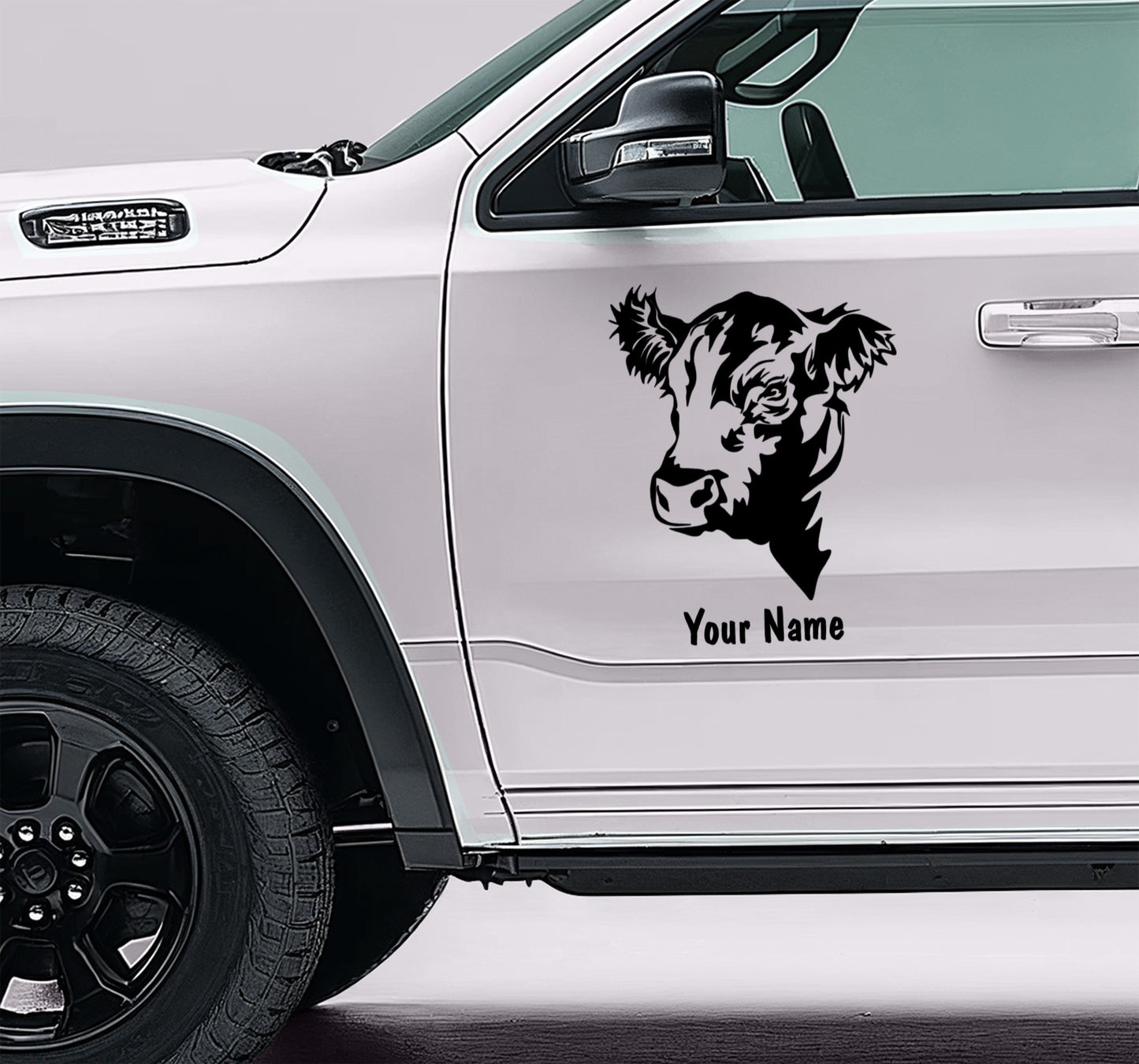 Black Angus Bull Car Decal: Angus Cow Decal: Vinyl Livestock Show Car Sticker | Custom Vinyl Decal, FFA, 4-H. AG