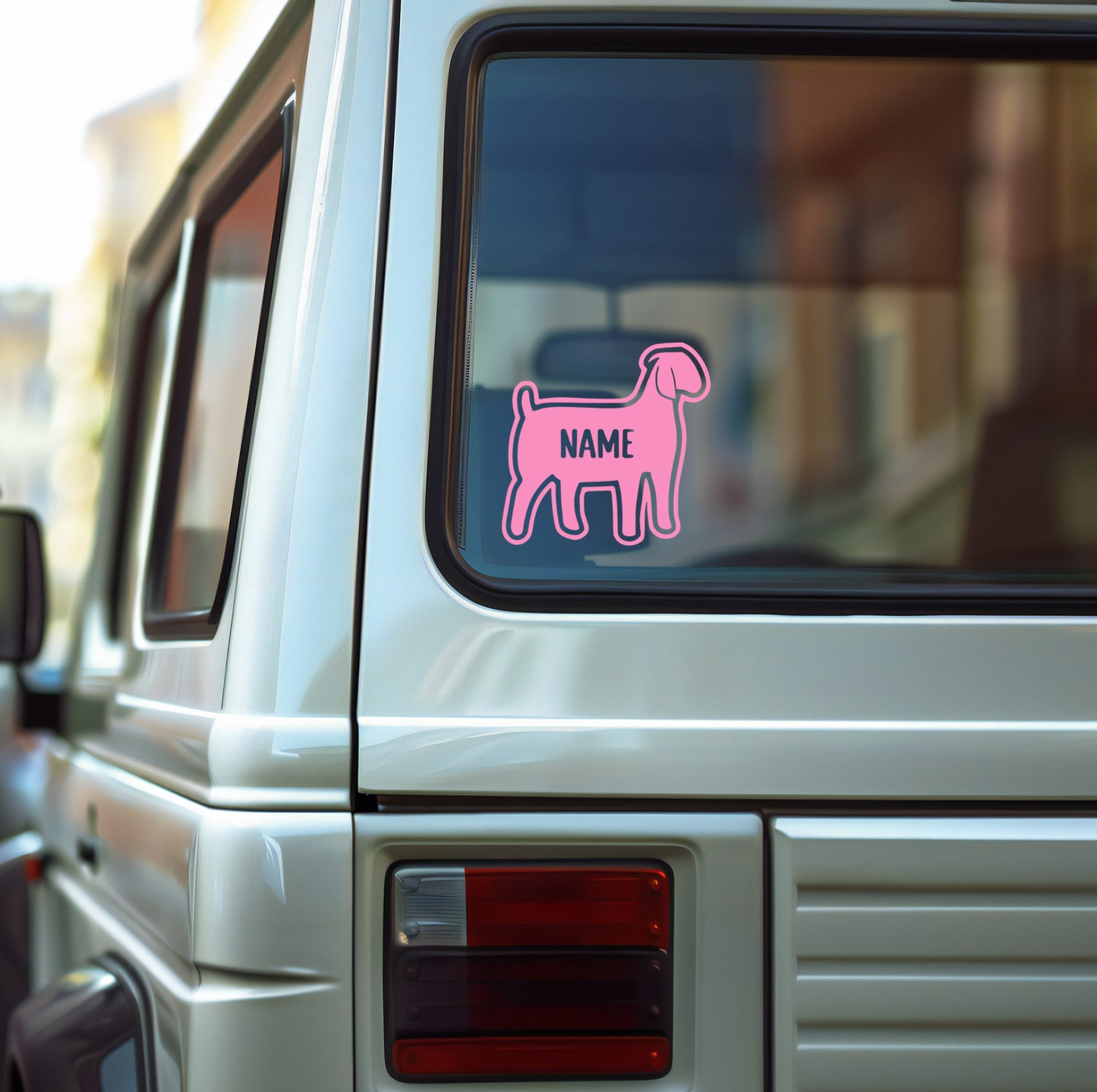 Show Market Goat Vinyl Decal 2: Livestock Car/Box Sticker / Market Goat / Custom Vinyl Decal