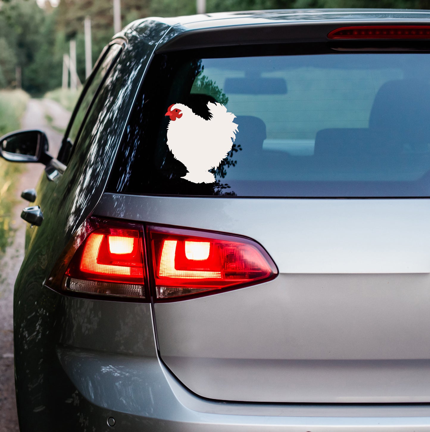 Custom Frizzle Chicken/ Rooster Vinyl Decal: Farmhouse Car Decor | Personalized Custom Vinyl Sticker