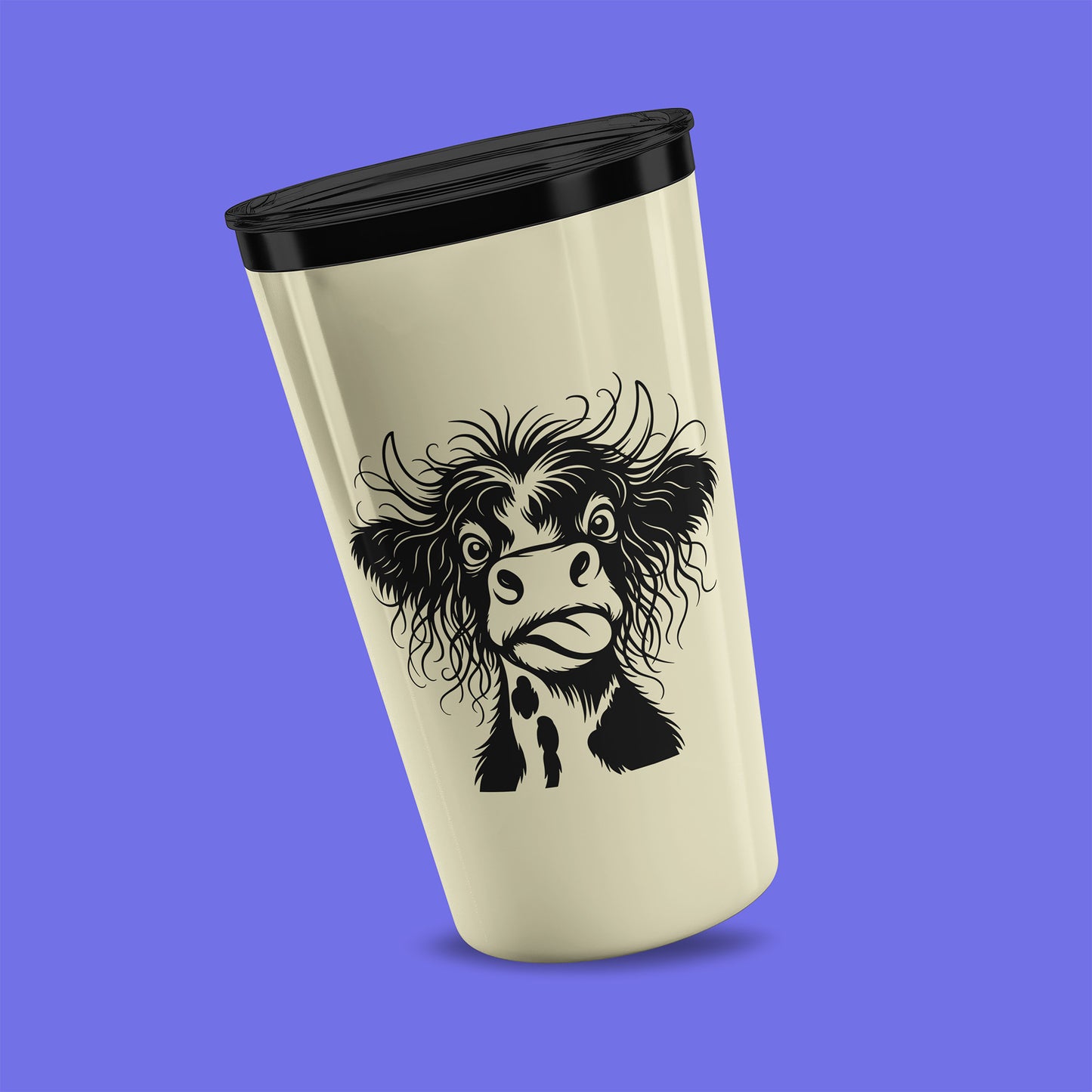 Highland Cow Decal | Car Cow Sticker | Custom Vinyl Decal