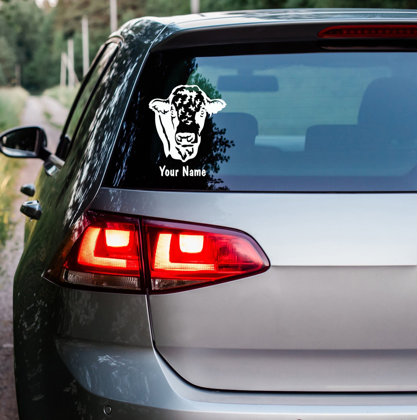 Simmental Bull Cattle Decal, Personalized Custom Livestock vinyl Sticker Car Decal, FFA, 4-H. AG