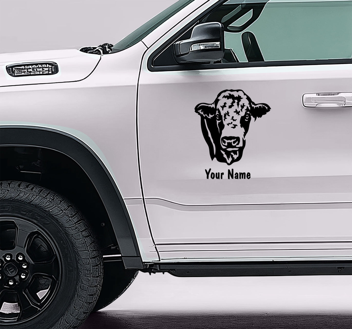 Simmental Bull Cattle Decal, Personalized Custom Livestock vinyl Sticker Car Decal, FFA, 4-H. AG