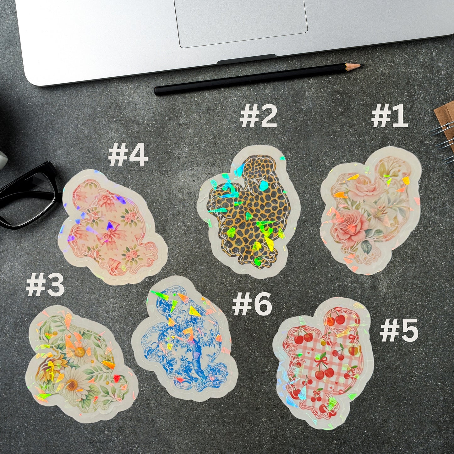Custom Silkie Chicken Die-Cut Vinyl Stickers